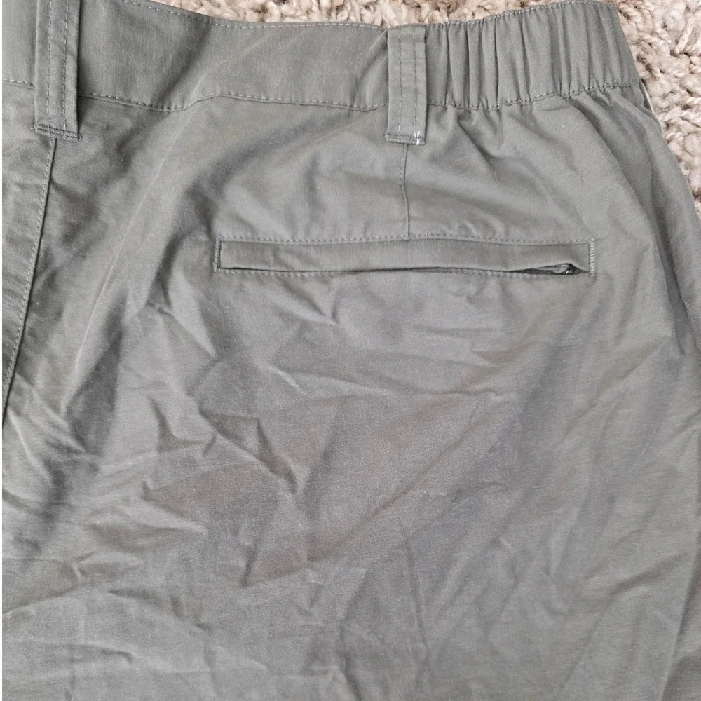 Roundtree Yorke Mens Convertible Cargo Pants‎ Zip Off Legs Basil Sz 40x30